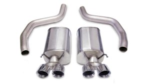 Chevrolet C6 Performance Exhaust - Dual Rear Exit - CORSA Performance - Axle-Back Sport with Reflective Sound Cancellation Technology - Polished - `06-`13 Chevrolet C6 Performance Exhaust - Dual Rear Exit - CORSA Performance - Axle-Back Sport with Reflective Sound Cancellation Technology - Polished - `06-`13